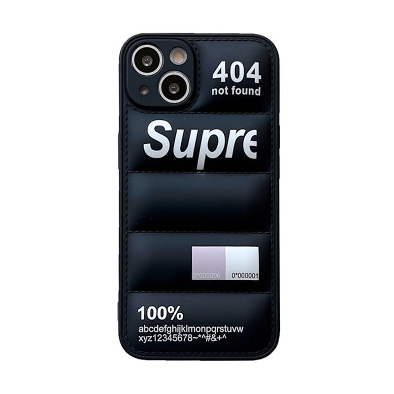 Black SUP Puffer Phone Case